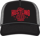 Stay Hustling Hard Trucker - BLACK