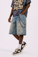 Movie Star Mens Denim Shorts Vintage