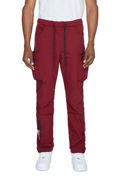 NLYON UTILITY PANTS - BURGUNDY