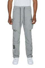 NLYON UTILITY PANTS - LIGHT GR