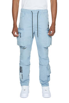 NLYON UTILITY PANTS - PALE BL