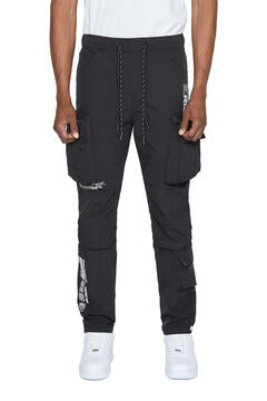 NLYON UTILITY PANTS - BLACK