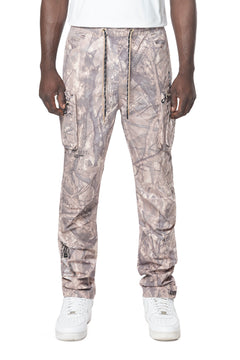 NLYON UTILITY PANTS - KHAKI H CAMO