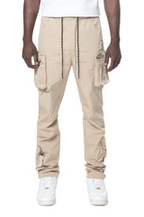 NLYON UTILITY PANTS - KHAKI