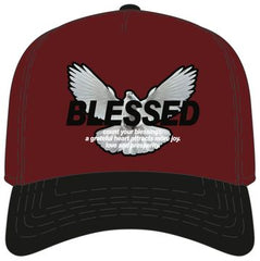 Blessed Dove Snapback - MAROON/BLK