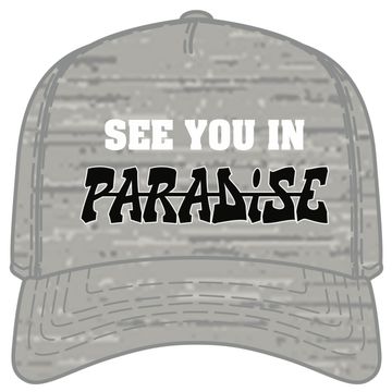 See You In Paradise Snapback - HEATHER GRAY