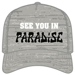 See You In Paradise Snapback - HEATHER GRAY
