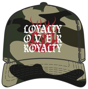 Loyalty Over Royalty Snapback - OLIVE CAMO