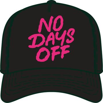 No Days Off Snapback - BLACK