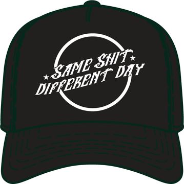 Same Day Different Shit Snapback - BLACK