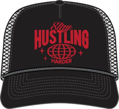 Stay Hustling Hard Trucker - BLACK