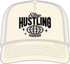 Stay Hustling Hard Trucker - IVORY