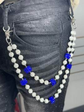 Bold Blue Cube Duo Chain