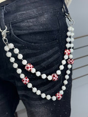 White.Red.Square Chain