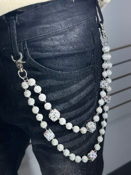 White.Silver.Square Chain