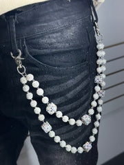 White.Silver.Square Chain