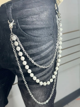 Diamond Sphere Triple Chain
