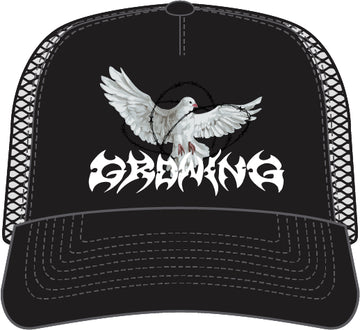 Growing Dove Trucker - BLACK