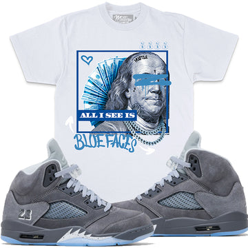 All I See Is Bluefaces - White T-Shirts