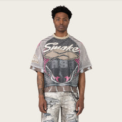 PERPETUAL 2-FER MESH SS TEE - OYSTER
