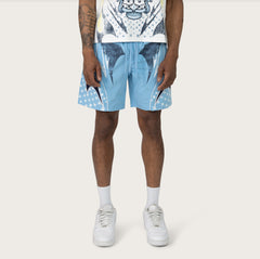 REPUBLIC WINDBREAKER SHORTS - BOY BLUE