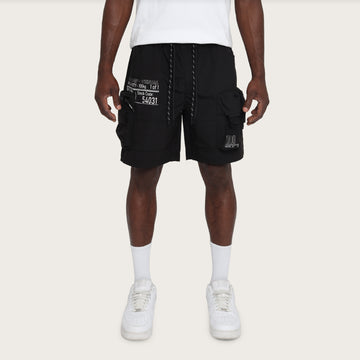 UTILITY CARGO SHORT - BLACK