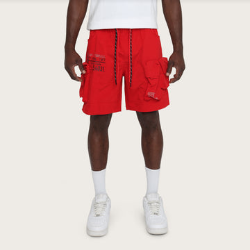UTILITY CARGO SHORT - RED