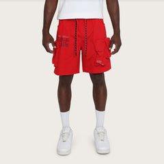UTILITY CARGO SHORT - RED