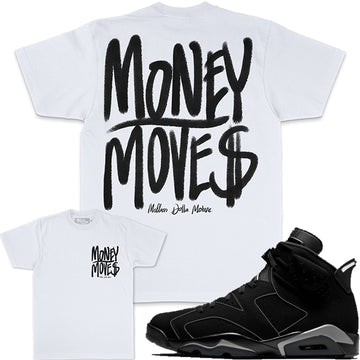 Money Moves - White T-Shirts