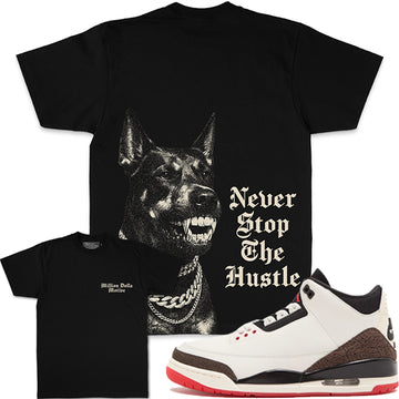Never Stop the Hustle - Black T-Shirts