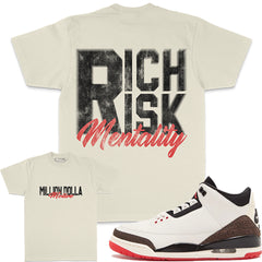Rich Risk Mentality - Natural Sail T-Shirts