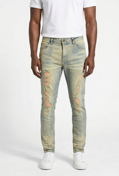 Core Ripped Jeans - Mud (066)