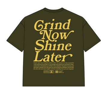 DYS1-26T20, OVERSIZED T-SHIRT W. PUFF PRINT - OLIVE