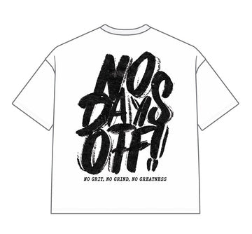 DYS1-26T21, OVERSIZED T-SHIRT W. PUFF PRINT - WHITE
