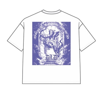 DYF1-25T45, OVERSIZED T SHIRT WITH PUFF PRINT - WHITE