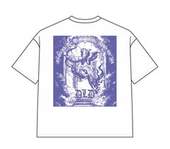 DYF1-25T45, OVERSIZED T SHIRT WITH PUFF PRINT - WHITE