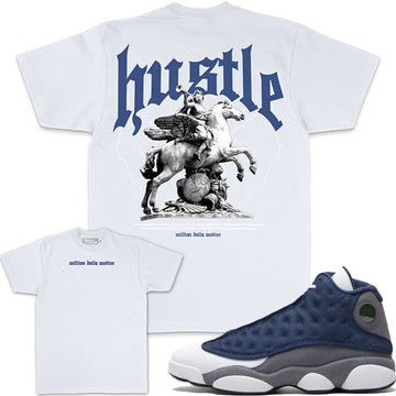 Hustle Builds Strong People - White T-Shirts