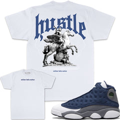 Hustle Builds Strong People - White T-Shirts