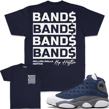 Bands Bands Bands - Navy T-Shirts