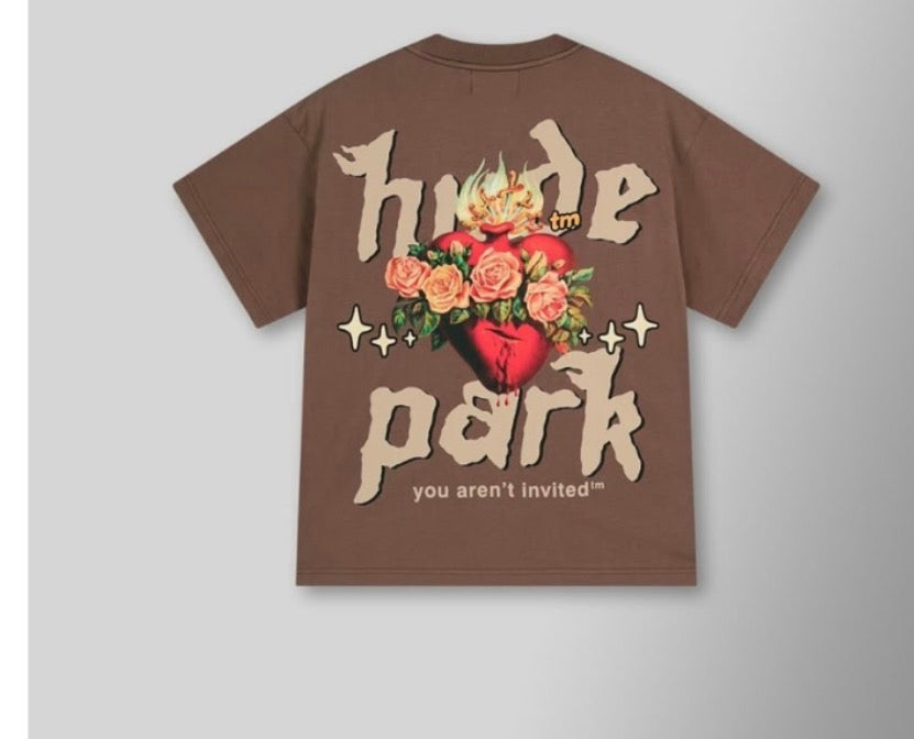 Hyde Park Sacred Heart T-Shirt - Brown