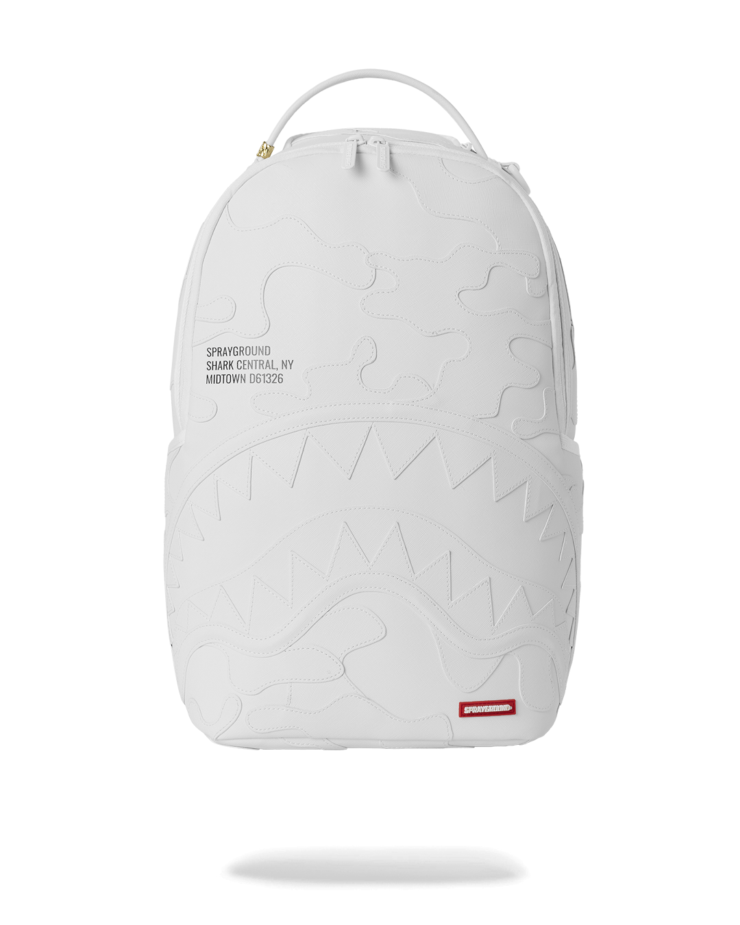SHARK CENTRAL CAMO CUT SHARK WHITE BACKPACK