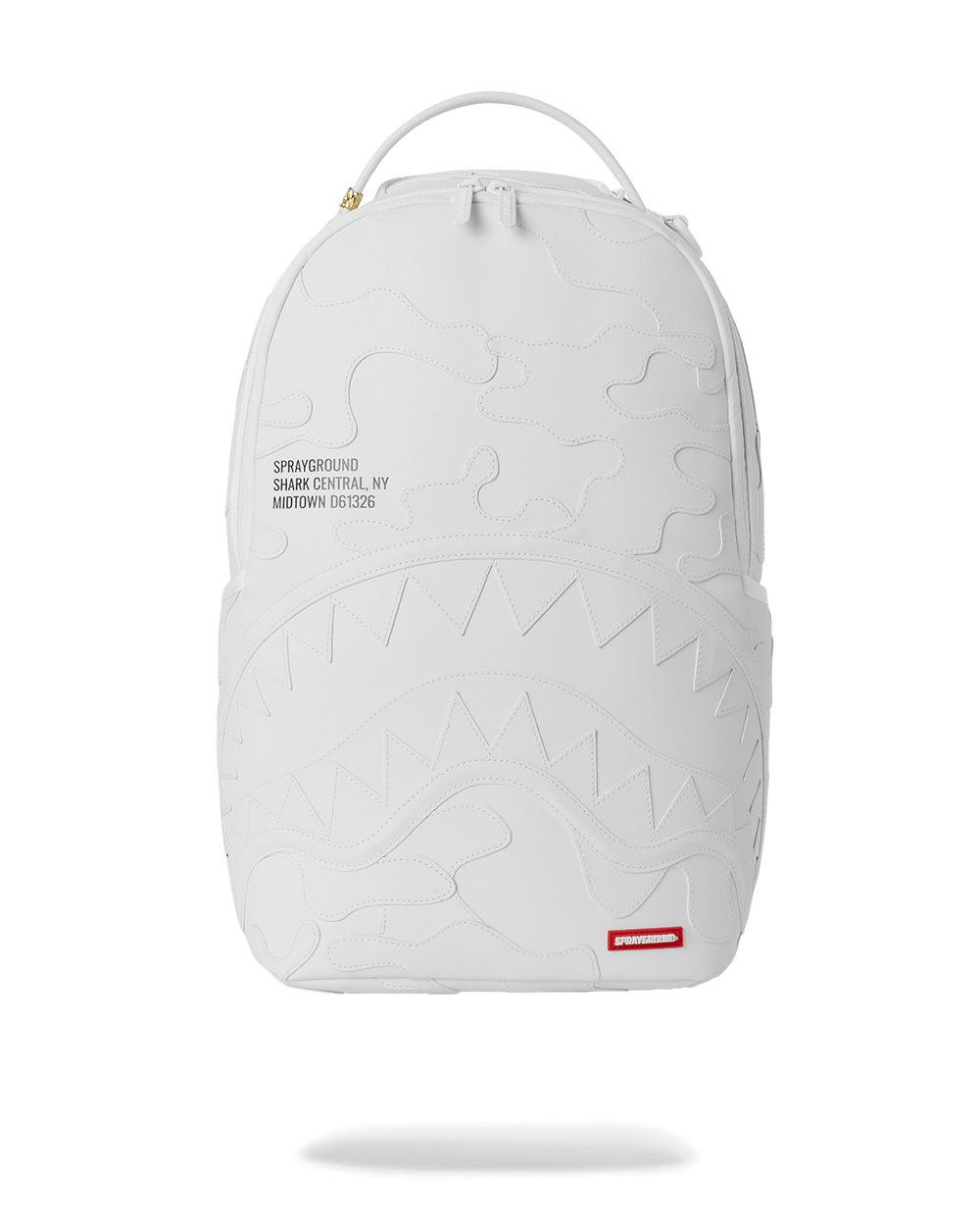 SHARK CENTRAL CAMO CUT SHARK WHITE BACKPACK