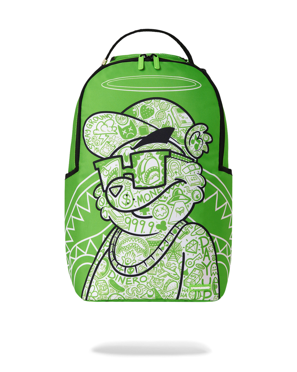 MONEY BEAR COLOR BLOCK DOODLE BACKPACK