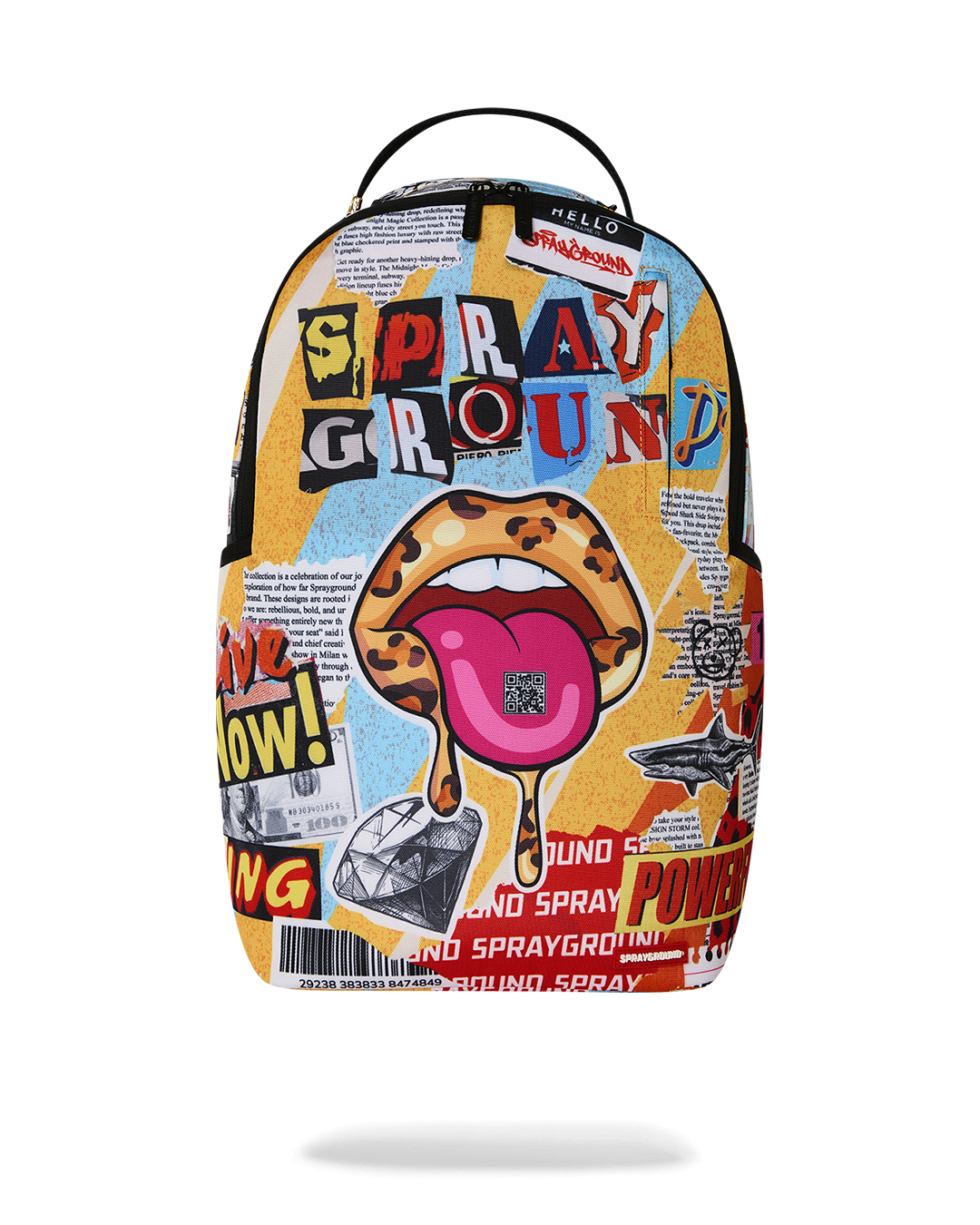 LIPS MAGAZINE COLLAGE BACKPACK