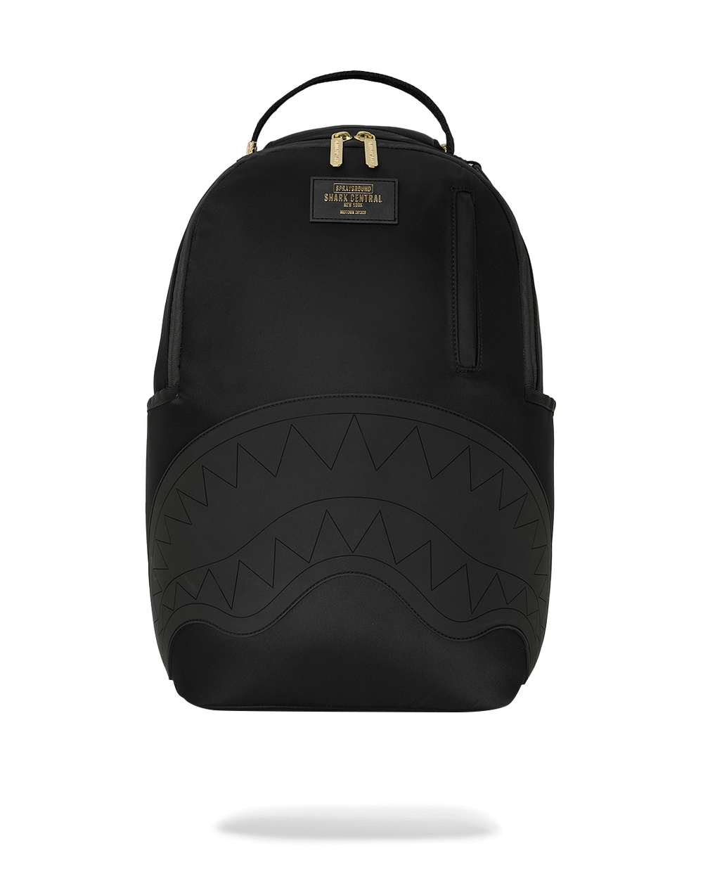 SHARK CENTRAL GOLD LETTERING BACKPACK