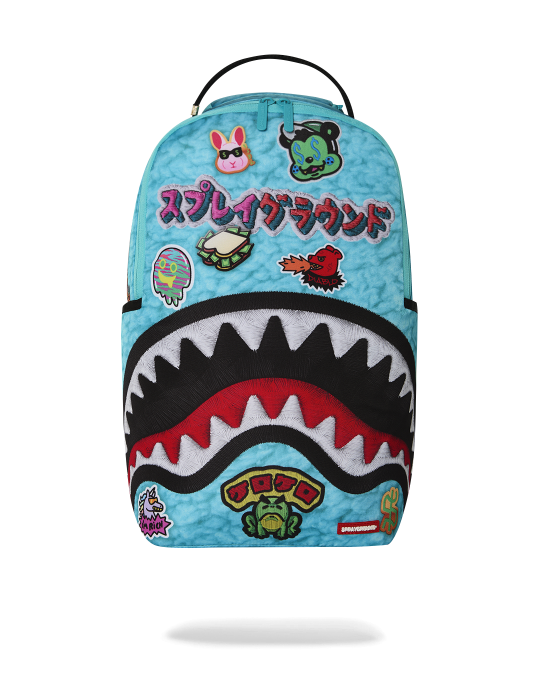 EMBELLISHED FLEECE MONSTER BACKPACK