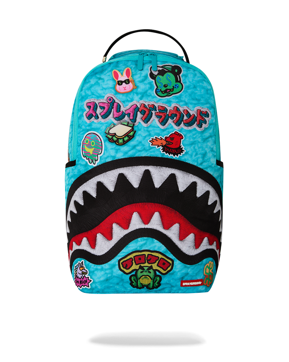 EMBELLISHED FLEECE MONSTER BACKPACK