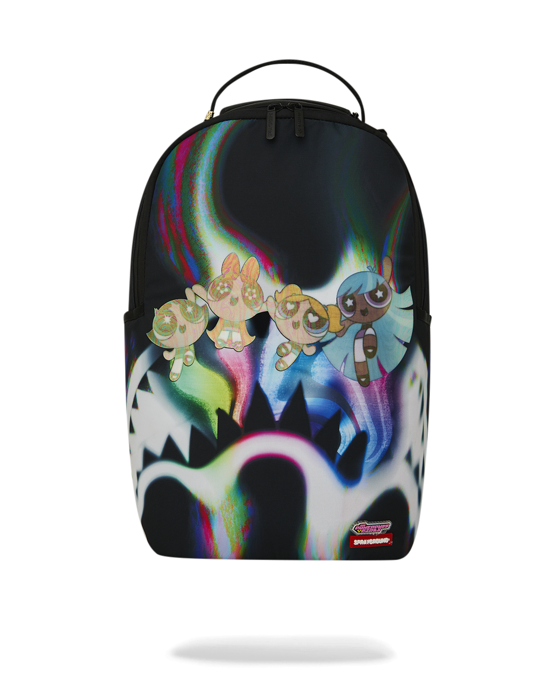POWERPUFF GIRLS RAINBOW HOLO SHARK BACKPACK