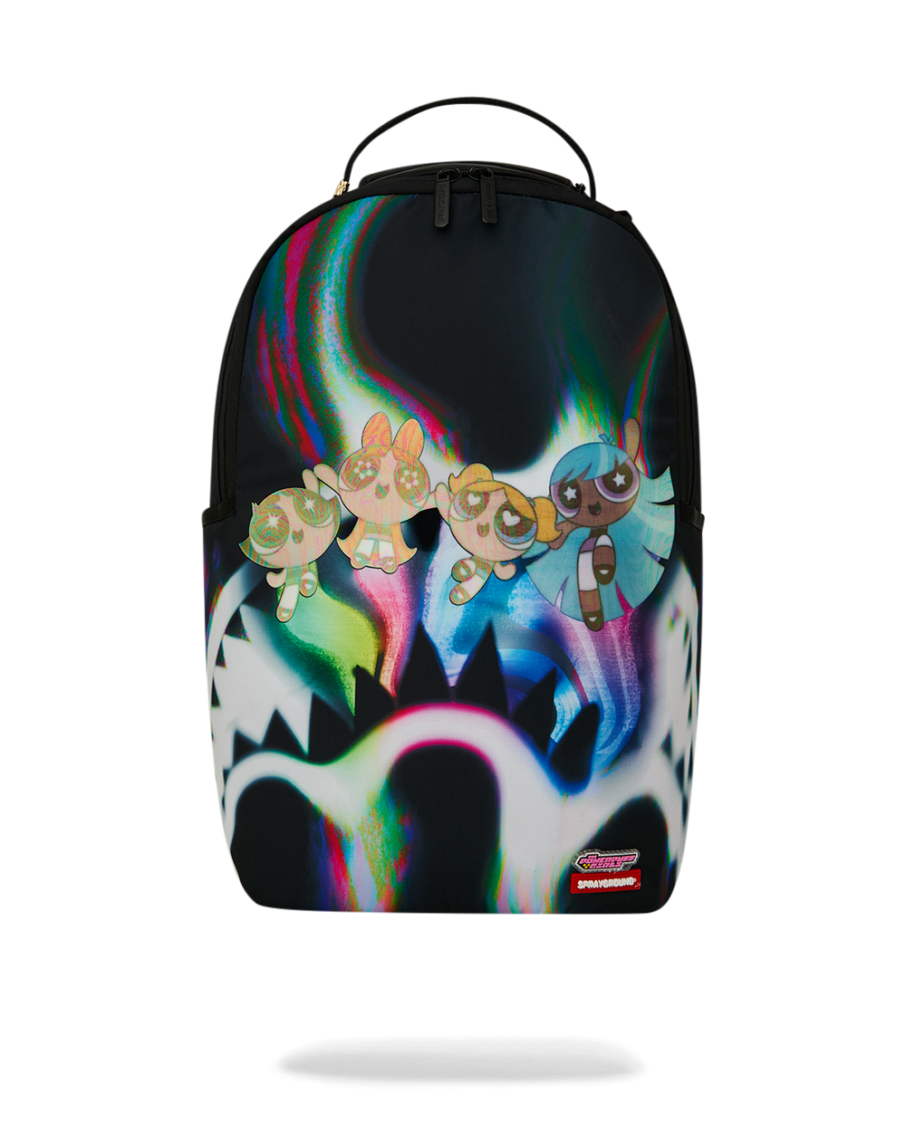 POWERPUFF GIRLS RAINBOW HOLO SHARK BACKPACK