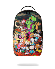 90'S NICK CAMO WITH GRAFFITI BACKPACK